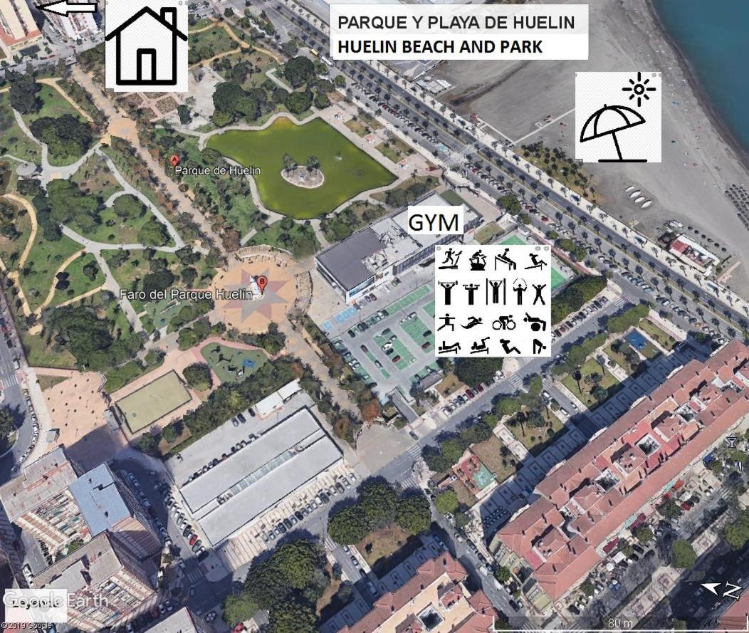 City Center Next To The Beach 2 Bedrooms Apartment Malaga Luaran gambar